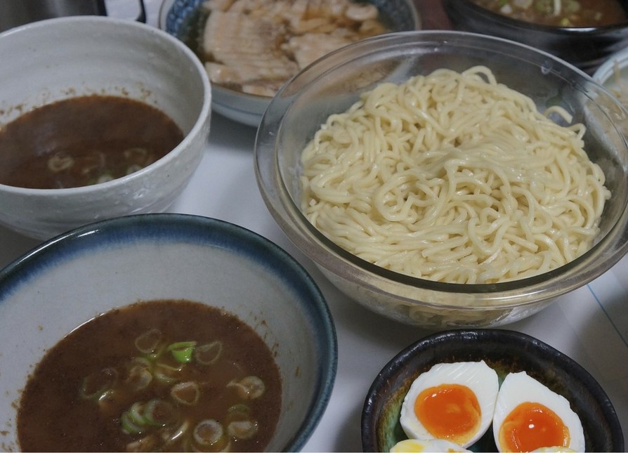 濃厚魚介醤油豚骨風つけ麺（サバ缶使用版）の画像