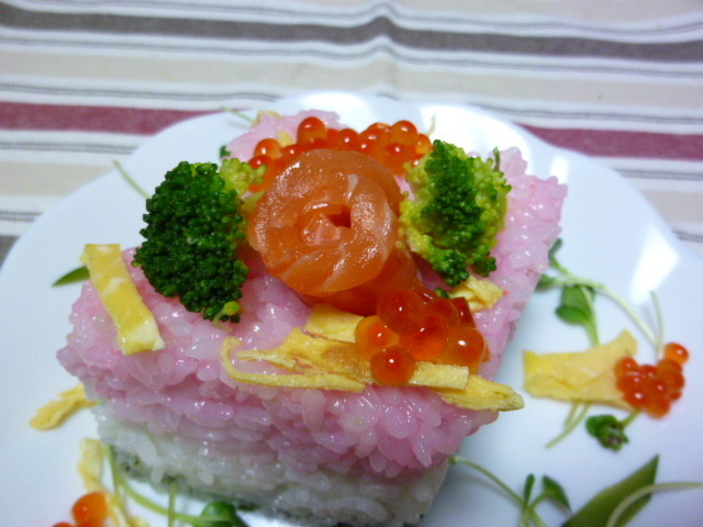 ♡菱餅風ひな寿司♡の画像