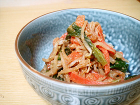 3色野菜の酢味噌和え