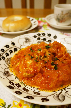 鶏のトマト煮込み*チキンカチャトーラ