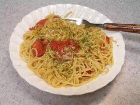 ツナとトマトのスパゲティ
