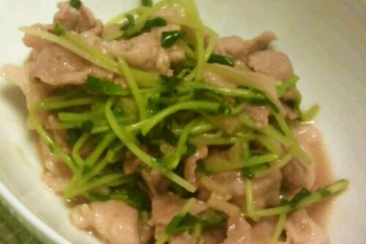 豆苗と豚肉の中華炒め レシピ 作り方 By Manahawaii クックパッド 簡単おいしいみんなのレシピが355万品