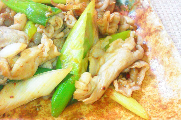 早うま 長ねぎと豚こまのしょうが炒め レシピ 作り方 By Koumedesu クックパッド 簡単おいしいみんなのレシピが366万品