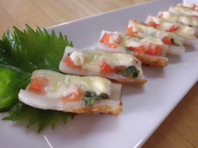 *トマトと大葉のマヨチーズ焼き*