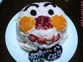 アンパンマンの立体ムースケーキ