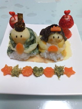 離乳食でひな祭り