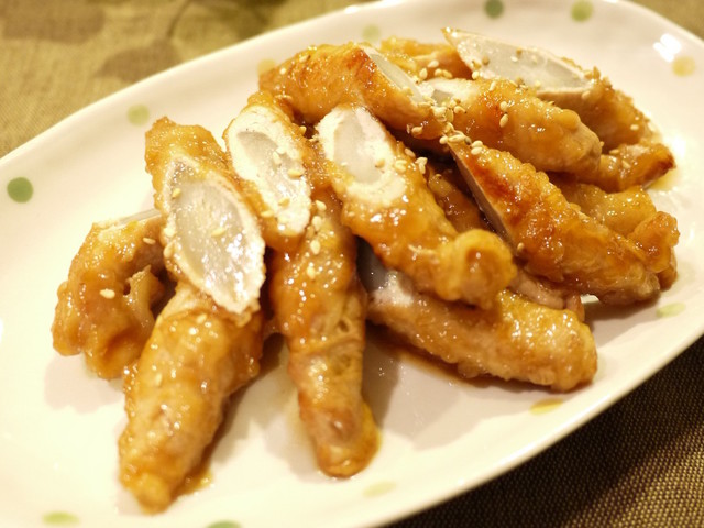 やわらかごぼうの肉巻き 甘辛 だよ レシピ 作り方 By かずえ亭 クックパッド
