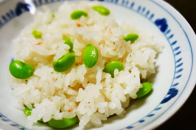アミの塩辛でちょっと桜色の枝豆ご飯 レシピ 作り方 By Kebeibiko クックパッド 簡単おいしいみんなのレシピが361万品