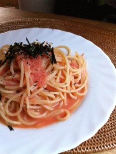 ぶきっちょさんの明太子スパゲッティの写真