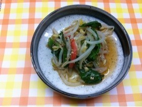 簡単♪まんば(百花)の中華風和え物