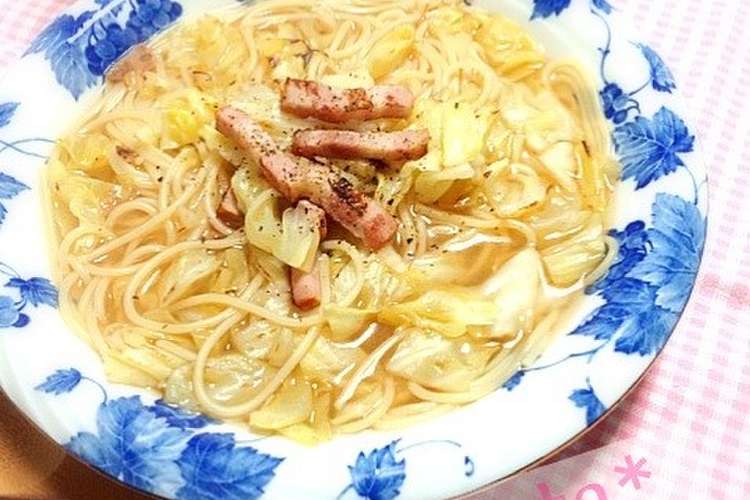 パパッと簡単 スープスパ レシピ 作り方 By 9naosaru クックパッド 簡単おいしいみんなのレシピが376万品