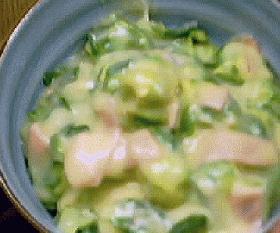 芽キャベツの中華風クリーム煮