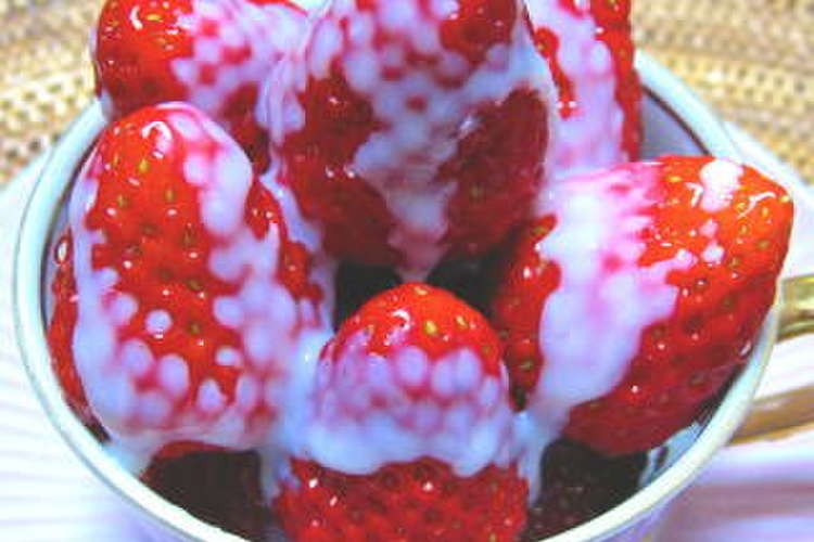 練乳イチゴ レシピ 作り方 By あっぷる クックパッド 簡単おいしいみんなのレシピが352万品