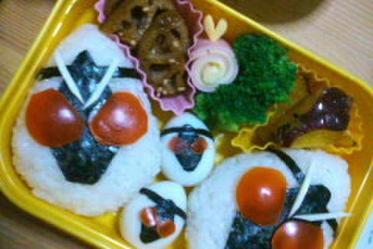 仮面ライダーフォーゼいっぱいキャラ弁 レシピ 作り方 By たたたかーちゃん クックパッド 簡単おいしいみんなのレシピが350万品