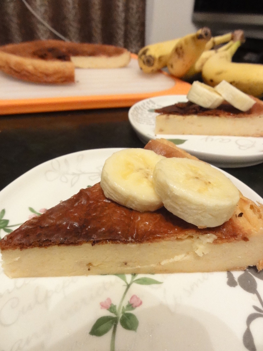 ベイクドキャラメルバナナチーズケーキの画像