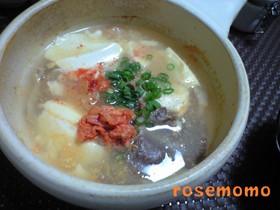 キムチで簡単☆豆腐チゲ