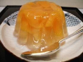 和菓子デザート☆あんずゼリー