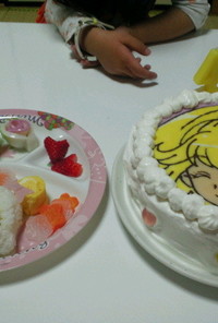 プリキュア☆キュアピースのキャラケーキ