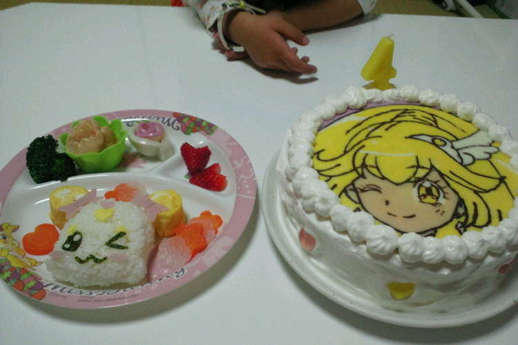 プリキュア キュアピースのキャラケーキ レシピ 作り方 By 弥 海砂 クックパッド 簡単おいしいみんなのレシピが359万品