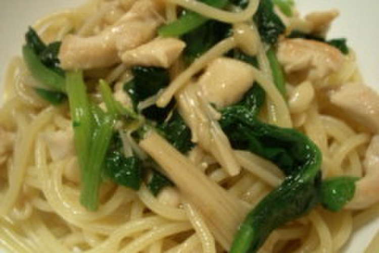 鶏とほうれん草の柚子胡椒パスタ レシピ 作り方 By Chocomoco クックパッド 簡単おいしいみんなのレシピが352万品