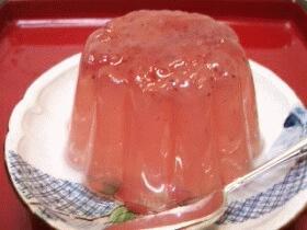 和菓子デザート☆イチゴゼリー