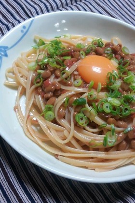 納豆梅パスタ