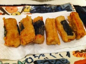 カニカマの磯辺揚げ風
