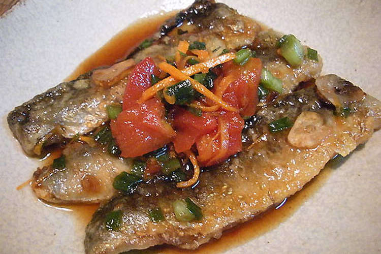 いわしのトマト南蛮漬け レシピ 作り方 By Youerika クックパッド 簡単おいしいみんなのレシピが356万品