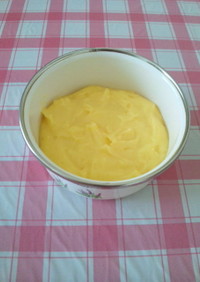 レンジdeレモン風味のカスタードクリーム