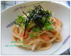 *みんな大好き、たらこうどん*