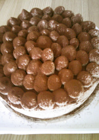 15cm型で。チョコレートケーキ
