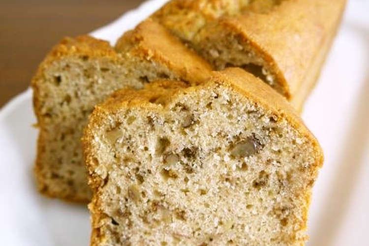 Hmで 胡桃入り バナナパウンドケーキ レシピ 作り方 By Bvivid クックパッド 簡単おいしいみんなのレシピが350万品