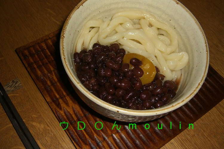 うどん栗ぜんざい レシピ 作り方 By ウｄｏんmoulin クックパッド