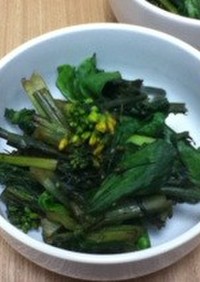 紅菜苔の炒め物