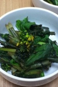 紅菜苔の炒め物