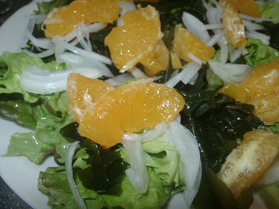 パルスィート使用・野菜とオレンジのサラダの画像