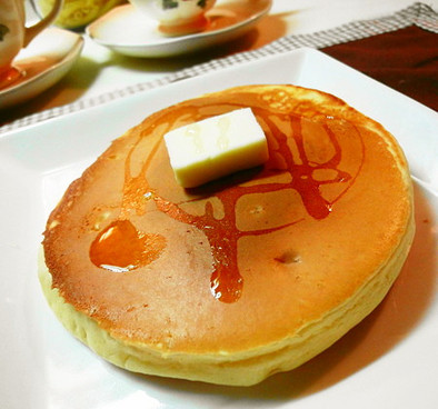 朝食に☆ふわふわのホットケーキの写真
