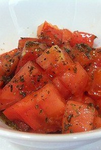 トマトのサラダ with ライムソース
