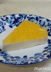 オレンジ★レアチーズケーキ