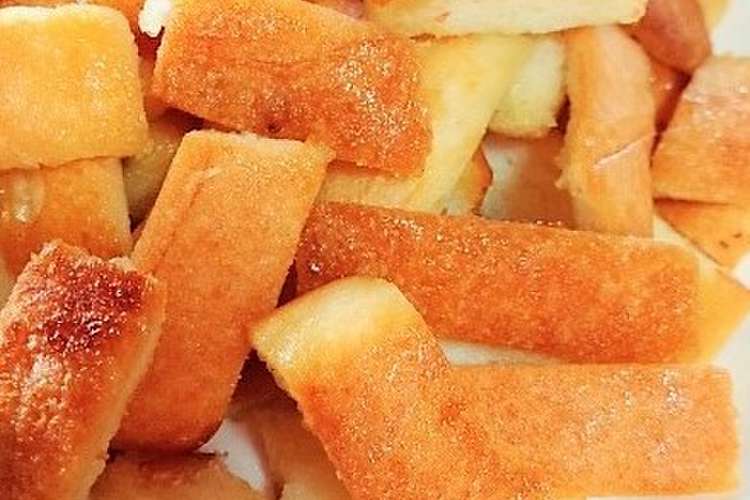 フライパンで パン耳のミルクトースト レシピ 作り方 By Rachis クックパッド 簡単おいしいみんなのレシピが350万品