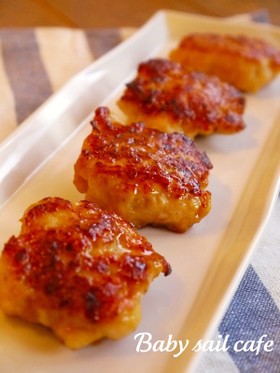 鶏胸肉と新玉ねぎのジューシーつくね照焼き