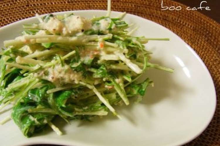 水菜のサラダ 贅沢かに缶ドレッシング レシピ 作り方 By ぶぅの食卓 クックパッド 簡単おいしいみんなのレシピが352万品