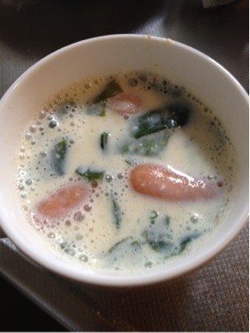 あらびきウインナーの簡単スープの画像