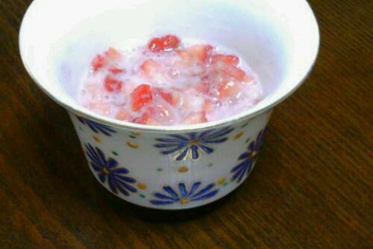 離乳食 中期 イチゴみるく レシピ 作り方 By ながこま クックパッド 簡単おいしいみんなのレシピが376万品