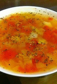 彩り野菜のジンジャースープ