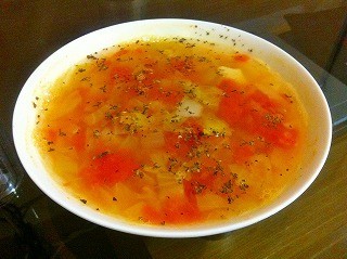 彩り野菜のジンジャースープの画像