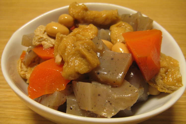 こんにゃくと大豆の煮物 レシピ 作り方 By リラシャン クックパッド 簡単おいしいみんなのレシピが367万品