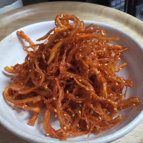 美味しい美味しい甘辛韓国スルメの画像