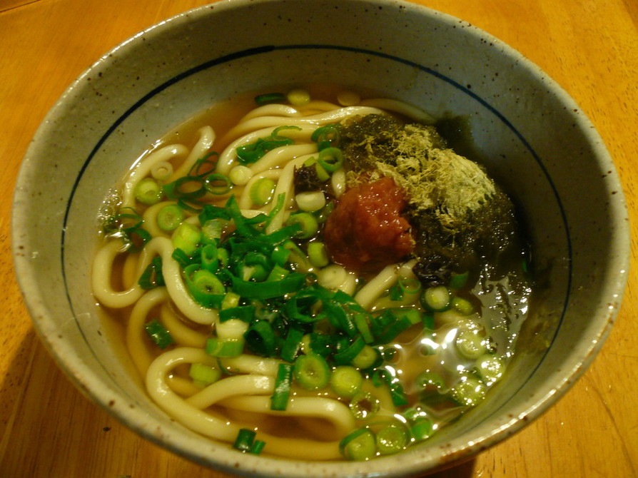 梅昆布うどん☆簡単ランチにの画像