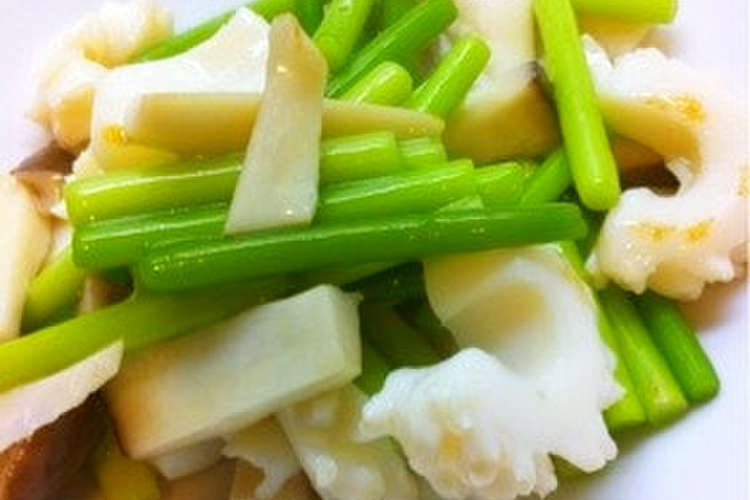 いかとにんにくの芽の塩炒め レシピ 作り方 By Mami クックパッド 簡単おいしいみんなのレシピが374万品